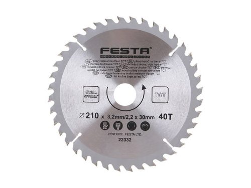 Festa fűrésztárcsa fához 210 x 30 x 2,2 mm / 40T