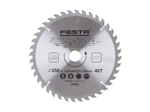 Festa fűrésztárcsa fához 250 x 30 x 2,2 mm / 40T