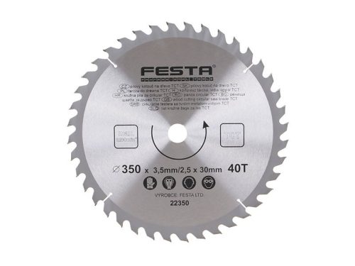 Festa fűrésztárcsa fához 350 x 30 x 2,5 mm / 40T