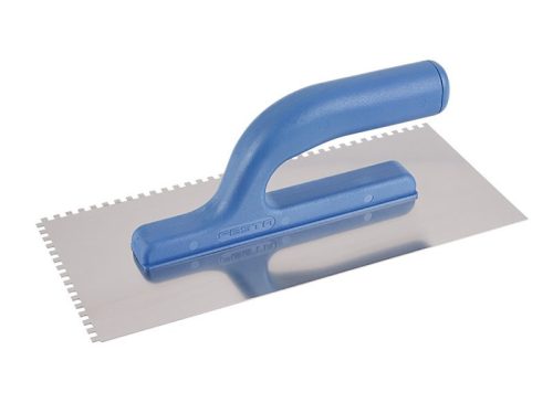 Festa glettvas 130 x 280 mm inox fogazott 4 x 4 mm műanyag nyéllel