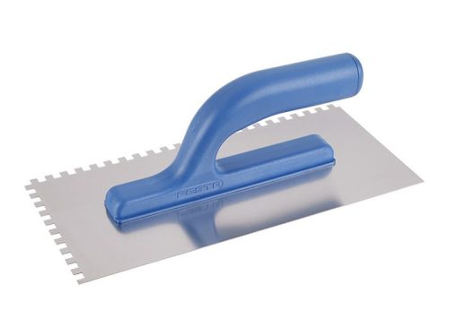 Festa glettvas 130 x 280 mm inox fogazott 6 x 6 mm műanyag nyéllel