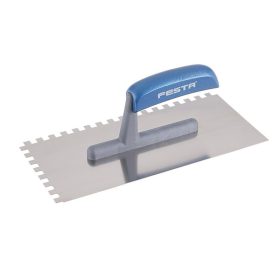 Festa glettvas 130 x 280 mm inox fogazott 8 x 8 mm műanyag nyéllel