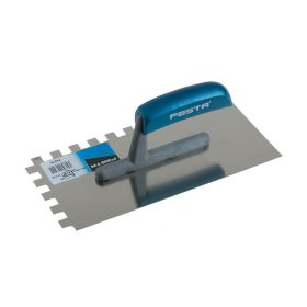 Festa glettvas 130 x 280 mm inox fogazott 12 x 12 mm műanyag nyéllel