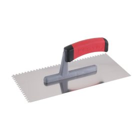 Festa glettvas 130 x 280 mm inox fogazott 4 x 4 mm lágy fogantyús