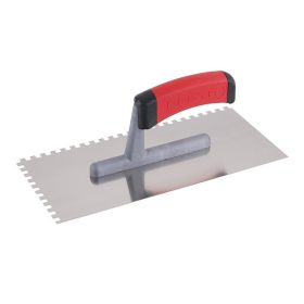 Festa glettvas 130 x 280 mm inox fogazott 6 x 6 mm lágy fogantyús