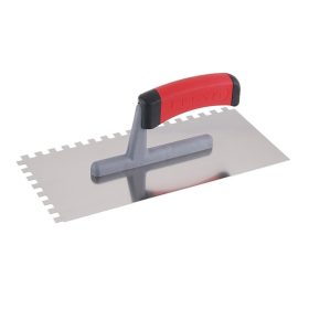 Festa glettvas 130 x 280 mm inox fogazott 8 x 8 mm lágy fogantyús