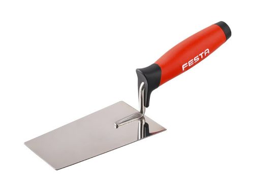 Festa kőműves kanál 140 x 80 mm mennyezeti inox lágy fogantyús