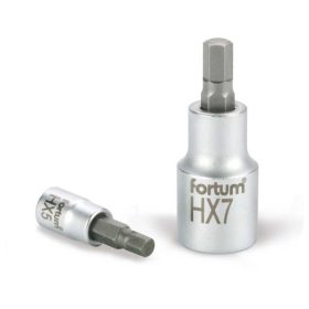 Fortum bitdugófej, imbusz, 1/2", 61CrV5/S2, mattkróm 14mm (HX14), 55mm