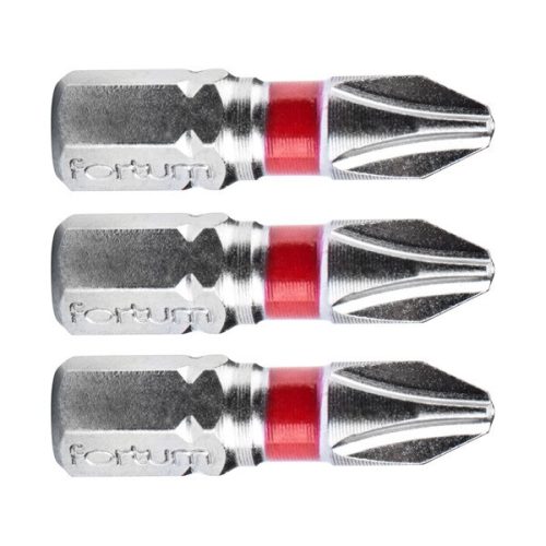 Fortum behajtóhegy PH, 3 db, S2 acél PH 1×25mm, bliszteren
