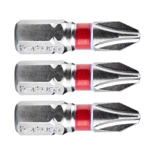 Fortum behajtóhegy PH, 3 db, S2 acél PH 3×25mm, bliszteren