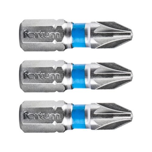 Fortum behajtóhegy PZ, 3 db, S2 acél PZ 1×25mm, bliszteren