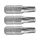 Fortum behajtóhegy TORX, 3 db, S2 acél T 10×25mm, bliszteren