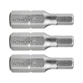 Fortum behajtóhegy HEX, 3 db, S2 acél H 3×25mm, bliszteren