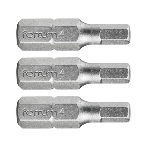 Fortum behajtóhegy HEX, 3 db, S2 acél H 5×25mm, bliszteren