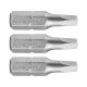 Fortum behajtóhegy négyszög, 3 db, S2 acél SQ 2×25mm, bliszteren