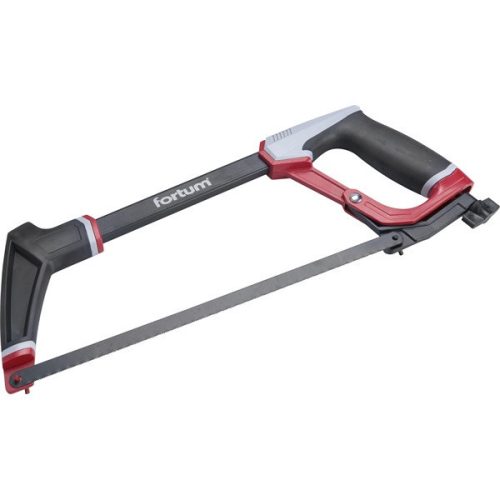 Fortum fémfűrész 300mm, acél váz, ALU + ABS/TPR gumis markolat, erősített, gyorsfeszítő