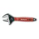 Fortum állítható villáskulcs, 22,5 fok, 61CrV5, gumírozott markolat 212mm, foszfátozott, 0-38mm