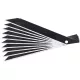 Fortum pótpenge 10 db, fekete, tripla vágóéllel 9×100×0,7mm, SK2 acél