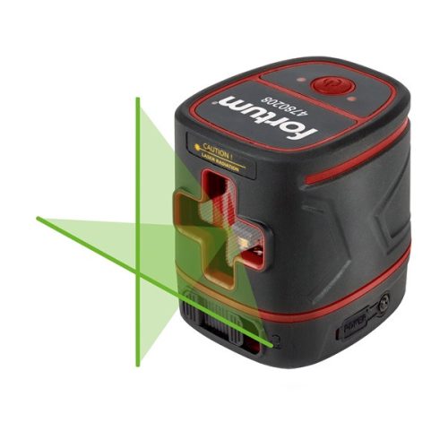 Fortum automatikus lézeres vízszintező, ZÖLD, 1H1V, Li-ion akku 3,7V 1400mAh