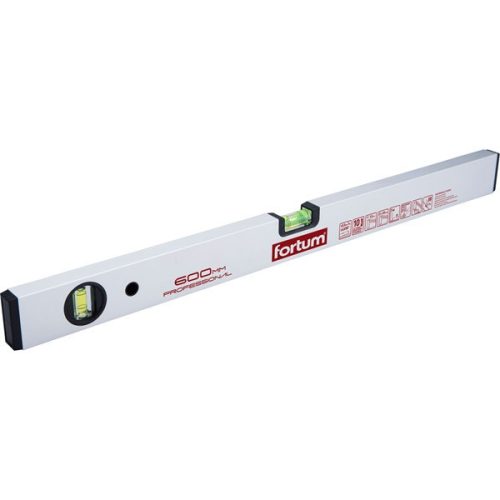 Fortum vízmérték 0,5mm/m pontos ( alu.), elektronikusan kalibrált libella 1500mm