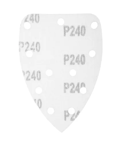 Graphite csiszolópapír deltacsiszolóhoz, tépőzáras, 11 lyukas 140x80 mm P240, 5 részes