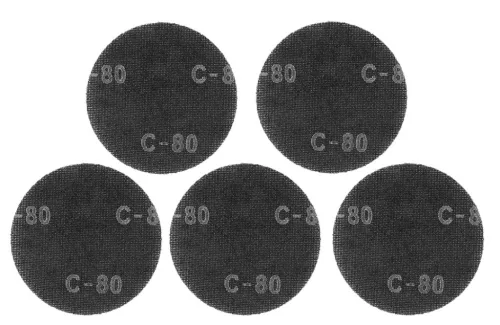 Graphite csiszolórács tépőzárral 180 mm P80 5 részes