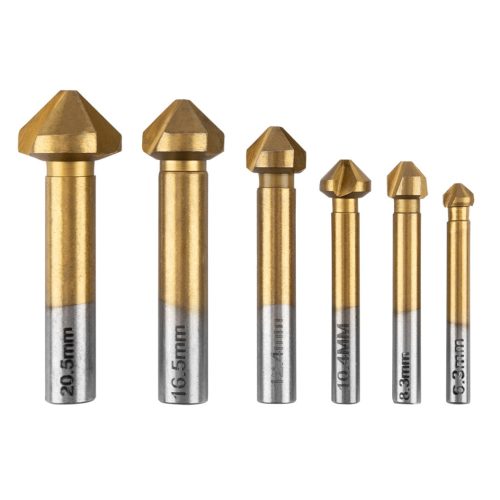 Graphite ferde süllyesztőfúró készlet, 6,3-20,5 mm, 6 részes