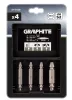 Graphite törtcsavar kihajtó készlet, 2 oldalas, M5-M14, S2 acél, 4db