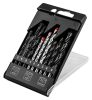 Graphite fúrószár készlet fémhez, fához, téglához: 5, 6, 8 mm, 9 db