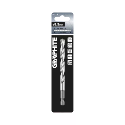 Graphite fém fúrószár Hex 8,5 mm