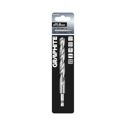 Graphite fém fúrószár Hex 11,0 mm