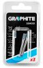 Graphite csapos csiszolókő henger alakú 5x10 mm 3 részes