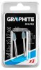 Graphite csapos csiszolókő töltény alakú 6x10 mm 3 részes