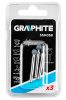 Graphite csapos csiszolókő gömb alakú 6 mm 3 részes