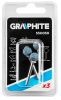 Graphite csapos csiszolókő gömb alakú 10 mm 3 részes