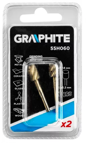 Graphite csapos turbómaró henger alakú 7,8 mm 2 részes HSS