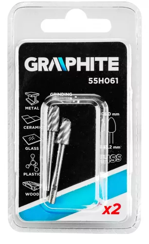 Graphite csapos turbómaró töltény alakú 6 mm 2 részes HSS