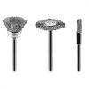Graphite csapos kefe készlet, 3 részes, acél