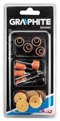 Graphite mini csiszoló készlet, 52 részes