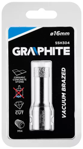 Graphite körkivágó, gyémántos 16 mm x M14
