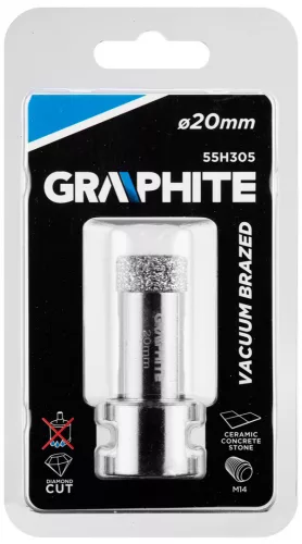 Graphite körkivágó, gyémántos 20 mm x M14