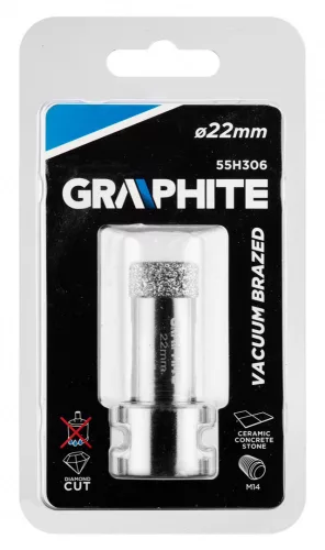 Graphite körkivágó, gyémántos 22 mm x M14