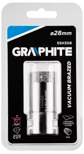 Graphite körkivágó, gyémántos 28 mm x M14