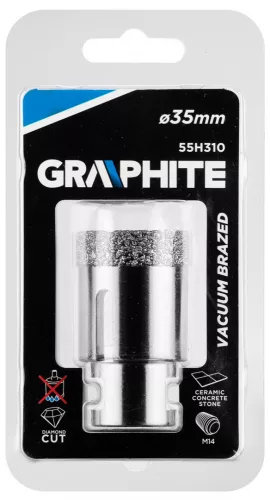 Graphite körkivágó, gyémántos 35 mm x M14