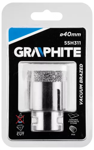 Graphite körkivágó, gyémántos 40 mm x M14