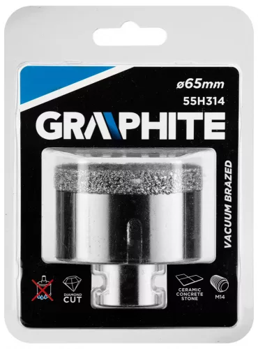 Graphite körkivágó, gyémántos 65 mm x M14