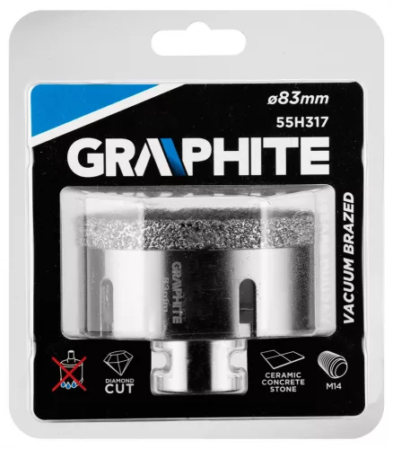 Graphite körkivágó, gyémántos 83 mm x M14