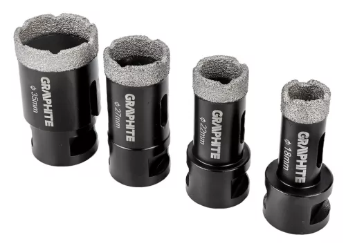 Graphite gyémánt körkivágó 18-35 mm, 4 részes