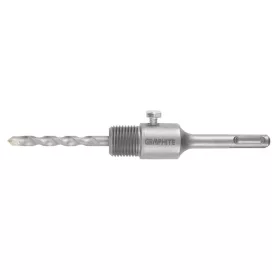 Graphite koronafúró, körkivágó adapter, SDS PLUS szárral, központfúróval, m22, 110mm