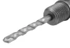Graphite koronafúró, körkivágó adapter, SDS PLUS szárral, központfúróval, m22, 110mm